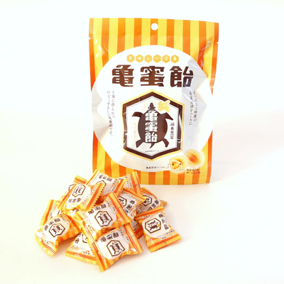 リニューアルした亀蜜飴