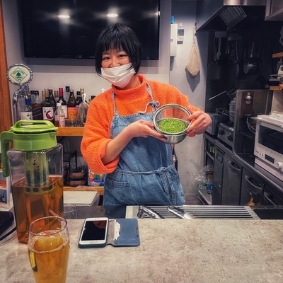 早積み餅米を　
