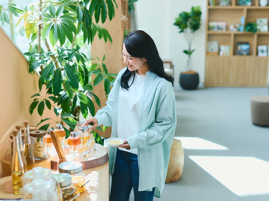 ウェルカムドリンク・フードでははちみつも愉しめます