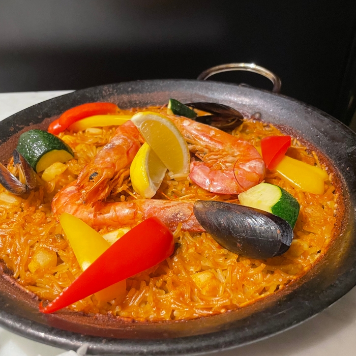海鮮パエリア