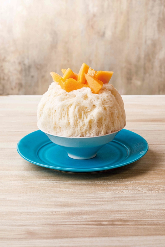 メロンミルクかき氷