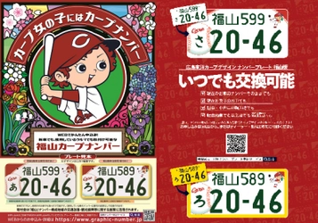 福山版図柄入りナンバープレート（福山カープナンバー）の普及促進をしています