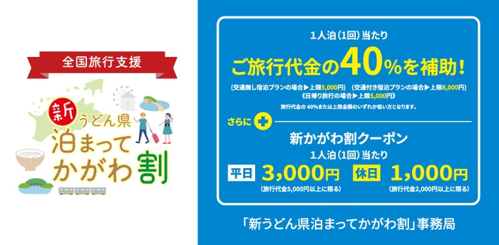 新うどん県 泊まってかがわ割 詳細情報