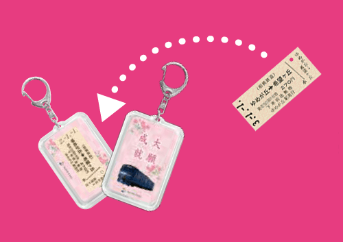 ゆめきぼホルダー（イメージ）※切符は別売りです