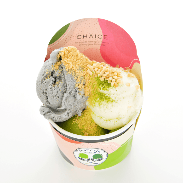 <「アイス」×「焦がしきな粉トッピング」の写真>