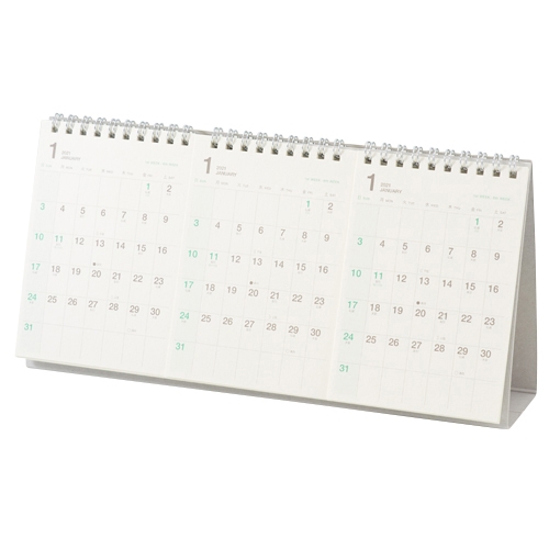 hands+ 卓上3面カレンダー 1