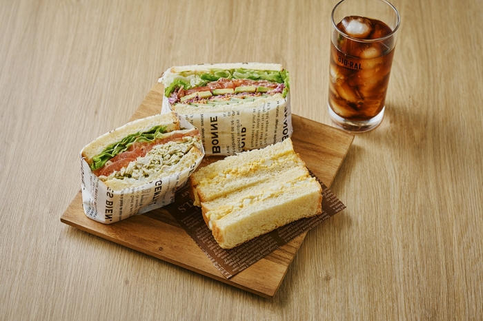 【新商品】サンドイッチ（国産有機小麦のパン使用）