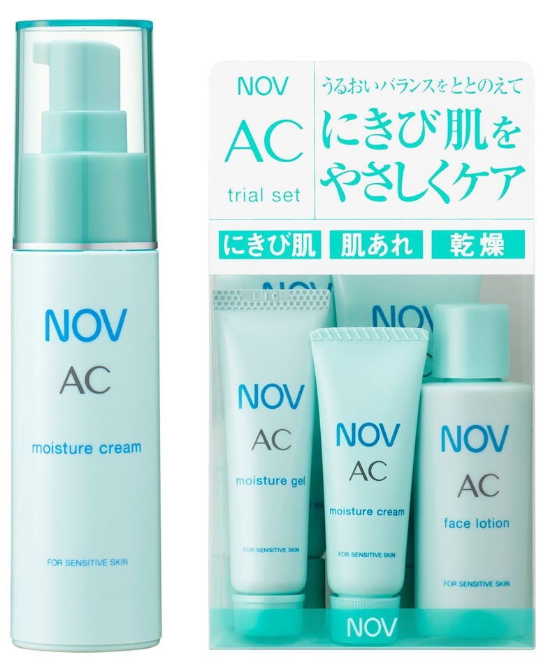 ノブ AC モイスチュアクリーム*1〔医薬部外品〕、ノブ AC トライアルセット〔全品医薬部外品〕