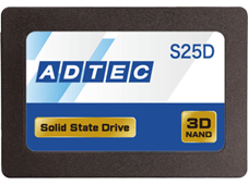 3D NAND QLC 搭載 2.5inch SATA SSD ADC-S25D1Sシリーズ