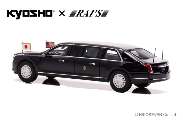 1/43 キャデラック ワン THE BEAST 2019 アメリカ大統領専用車 (日本来日仕様)：左後