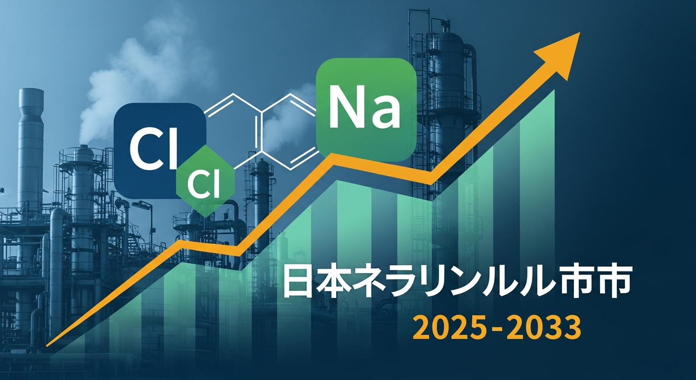 日本の塩素アルカリ市場は2033年までに25億米ドルに達すると予測｜年平均成長率（CAGR）は3.8%