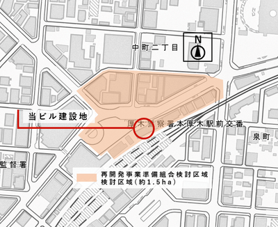 本厚木駅北口建設予定地