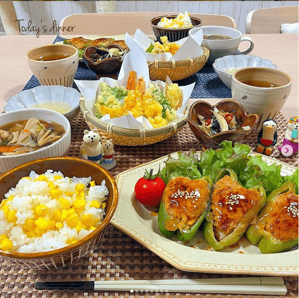 届いたお野菜で作った料理