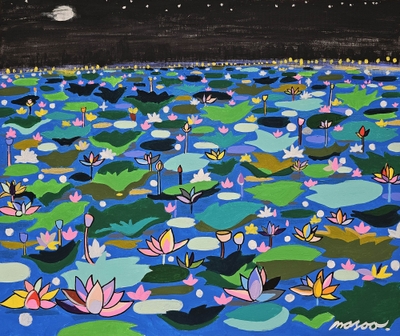 夜の蓮の御池
