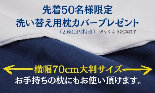 育てるほどふっくら創業100年の伝統技法 和ざらし2重ガーゼ枕カバー×防ダニ枕を Makuakeにて6月1日より先行発売
