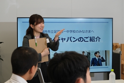 会社説明の様子