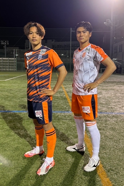 写真左側:主将の日髙華杜選手 写真右側:副将の大畑凜生選手