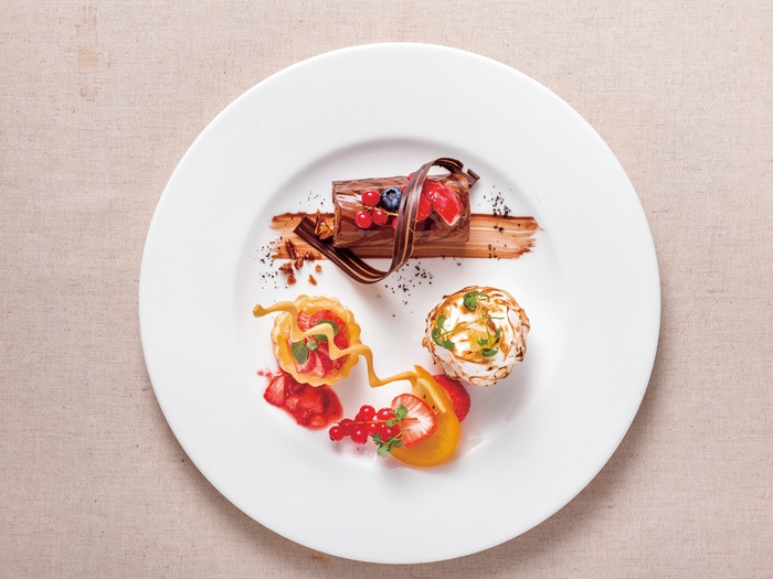 デザート盛り付け例