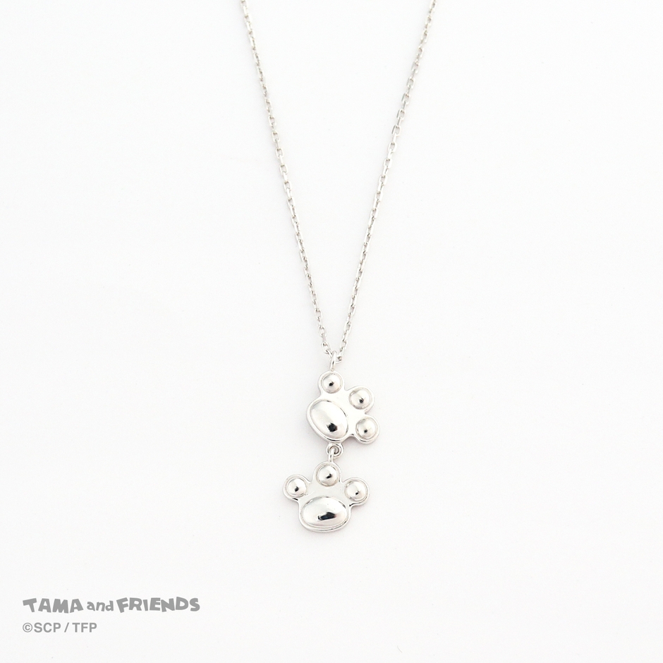 Tama and Friends paws necklace