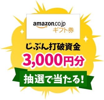 じぶん打破資金「Amazonギフト券3&#44;000円分」