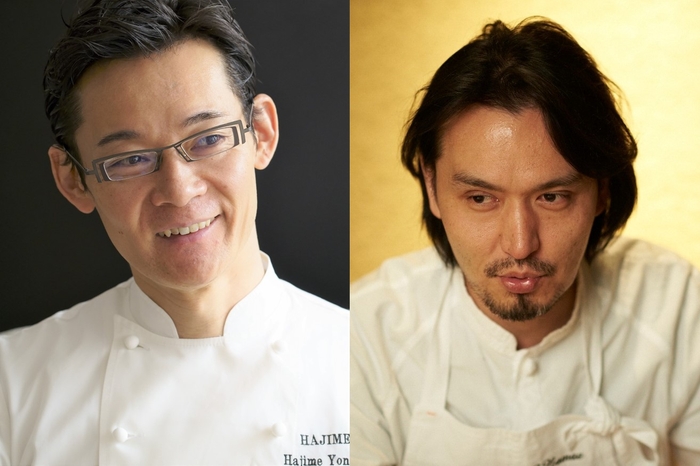 左:米田肇 「HAJIME」オーナーシェフ 右:生江史伸 「レフェルヴェソンス」エグゼクティブシェフ