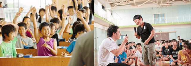 「"届けよう、服のチカラ"プロジェクト」出張授業の様子