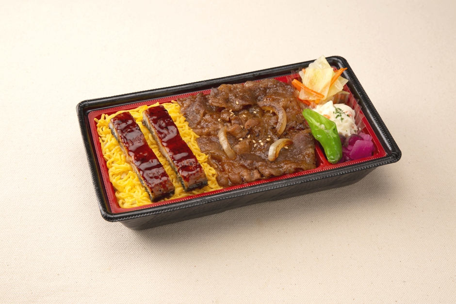『うなぎ&スタミナ焼肉弁当』(税込1,253円/1個)
