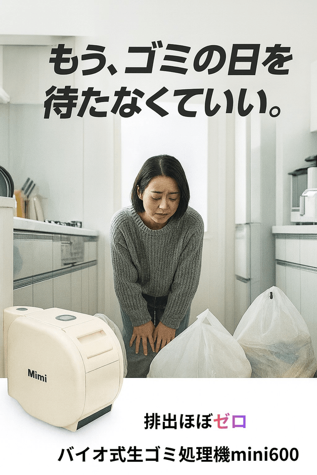 生ごみの保管ストレスのイメージ