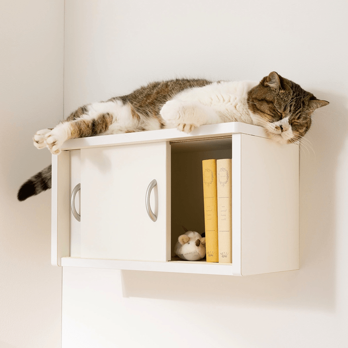 高画質_収納棚としても使えるキャットステップ