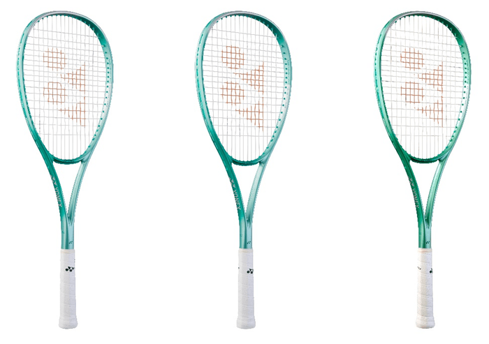 快心の弾きスピードと澄み切った打球音を実現 ソフトテニスラケット 新