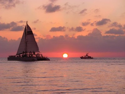 1-04 リゾート夕日