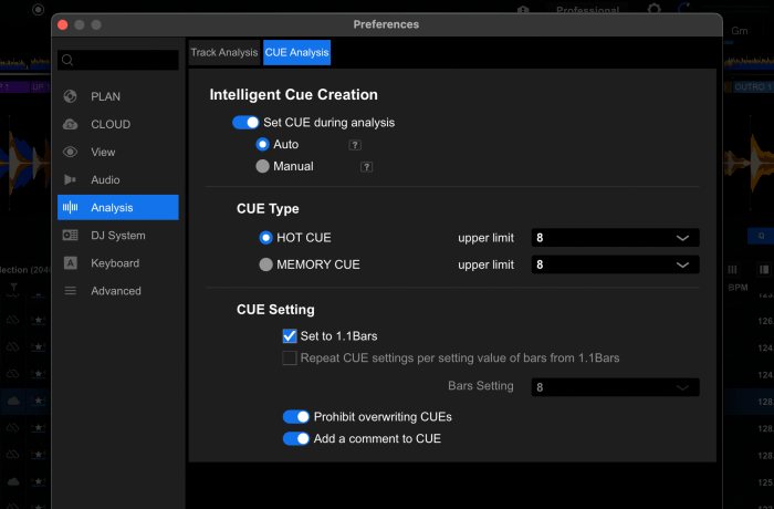 INTELLIGENT CUE CREATION