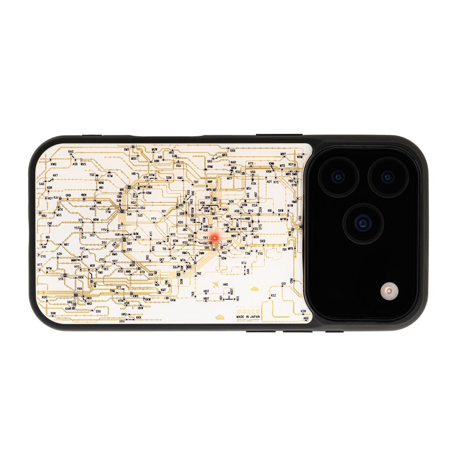 FLASH 東京回路線図 iPhone 17/18 Proケース　白