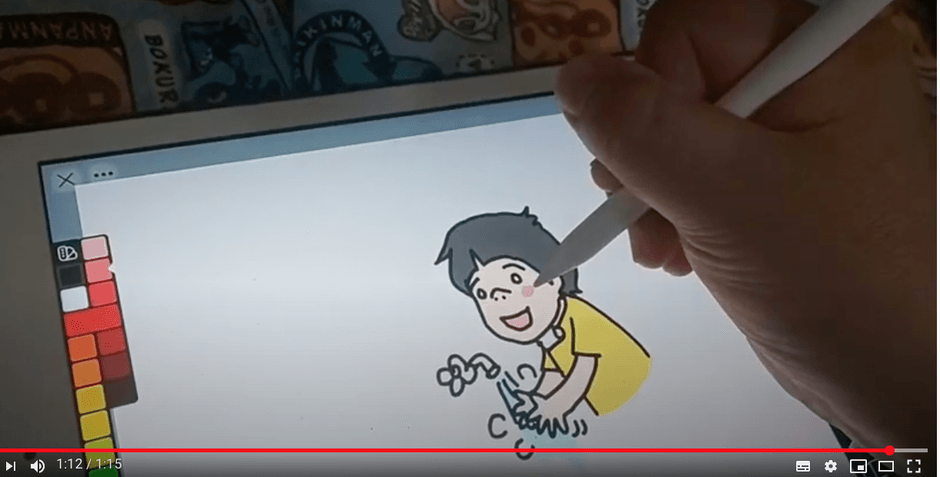 絵描き歌「てをあらおう！できた！」 https://youtu.be/xuX0uCor-Dw