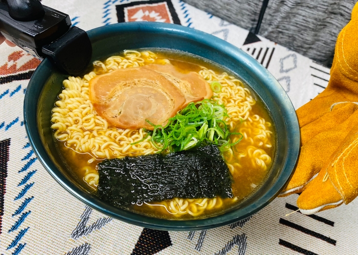 キャンプでラーメンを作ってみました!