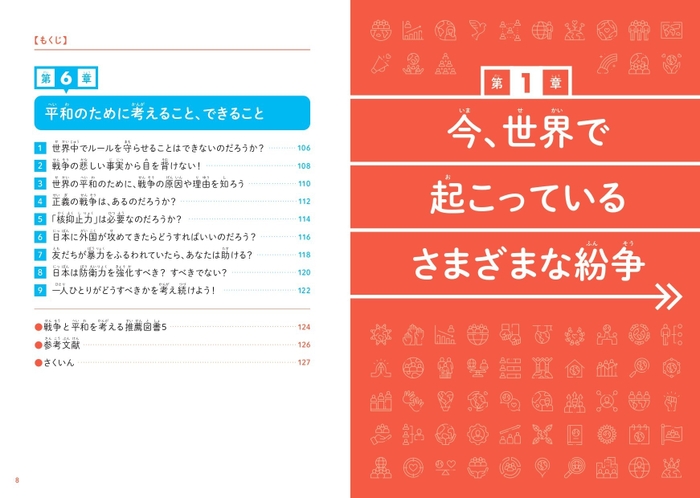『こども戦争と平和　戦争と平和について考えるきっかけとなる本』もくじ③