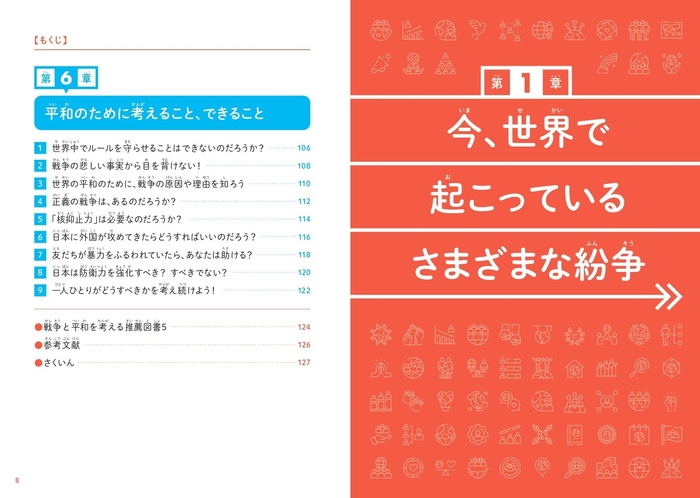 『こども戦争と平和 戦争と平和について考えるきっかけとなる本』もくじ③