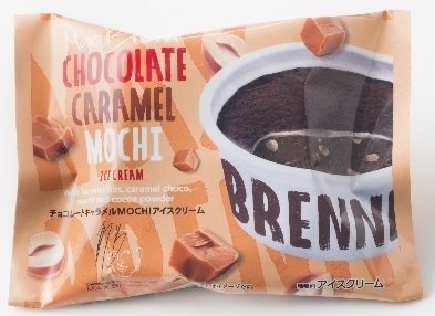 「マックス ブレナー チョコレートキャラメルMOCHIアイスクリーム」パッケージ