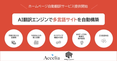 AI翻訳エンジンで多言語サイトを自動構築しませんか【無料トライアル受付中！】