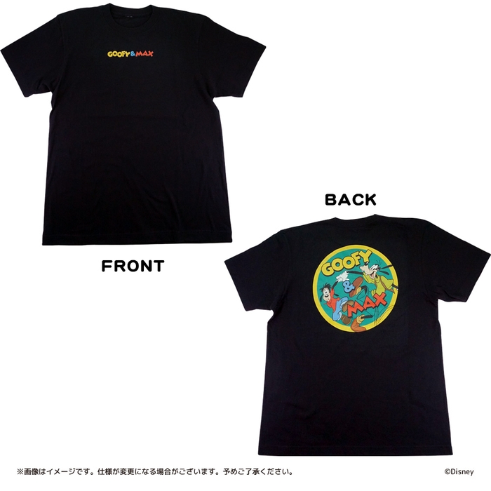 Tシャツ　グーフィー＆マックス　ブラック