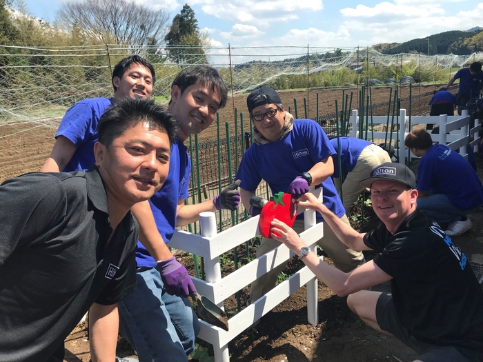 子どもたちの食育のための菜園作り