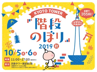 京都タワー階段のぼり2019 秋