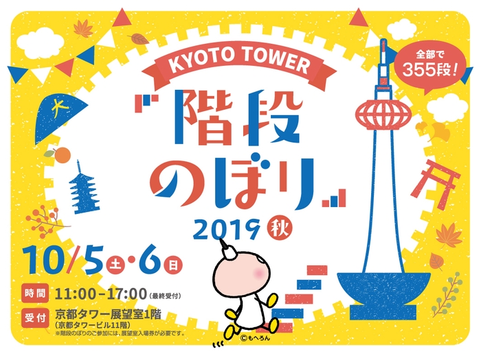 京都タワー階段のぼり2019 秋