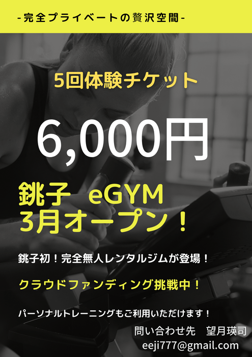 返礼品「銚子eGYM 体験セット」