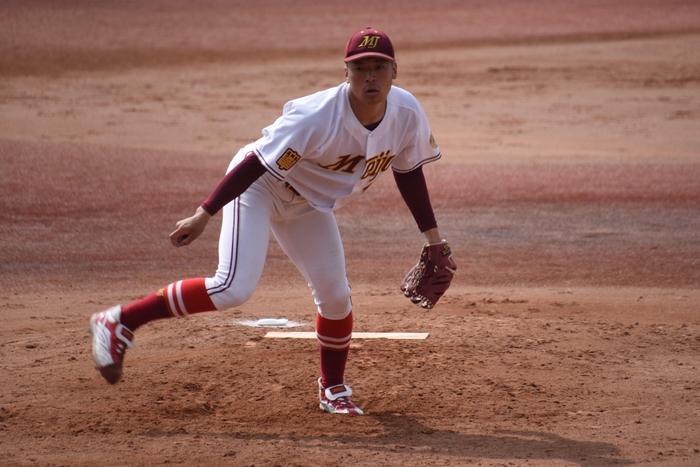 主戦投手として３勝した岩井投手