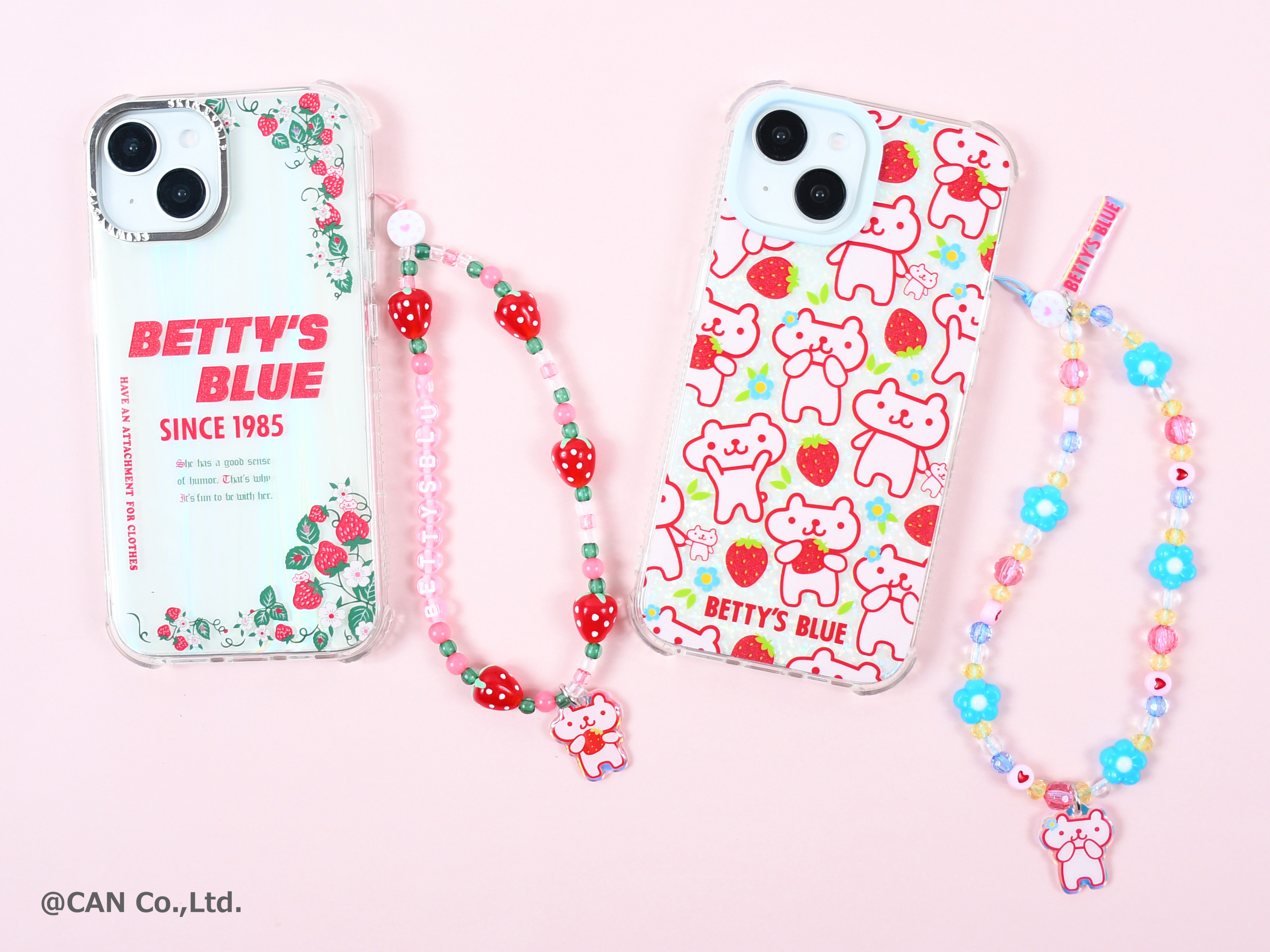 iPhone用ケース/ビーズフォンストラップ