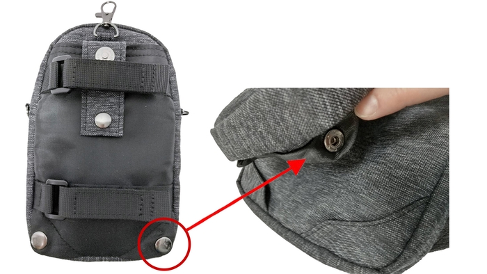 スナップでしっかり固定