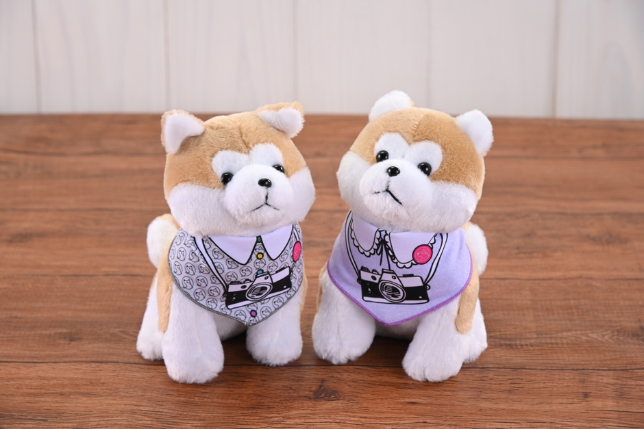 ハチふるぬいぐるみ(グレー／パープル)