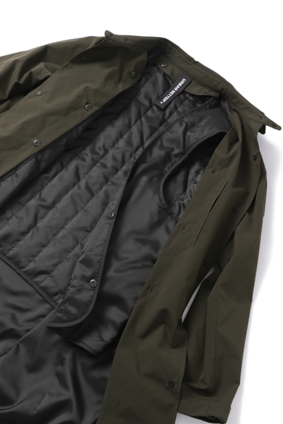 ライナーを取り外せば薄手のコートに!