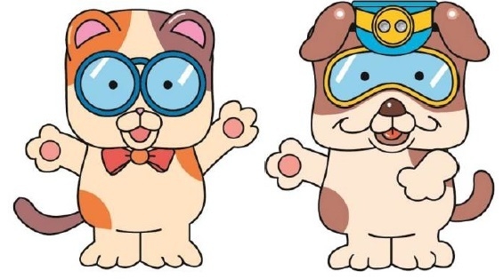 <ブルとミケの着ぐるみ>(イメージ)